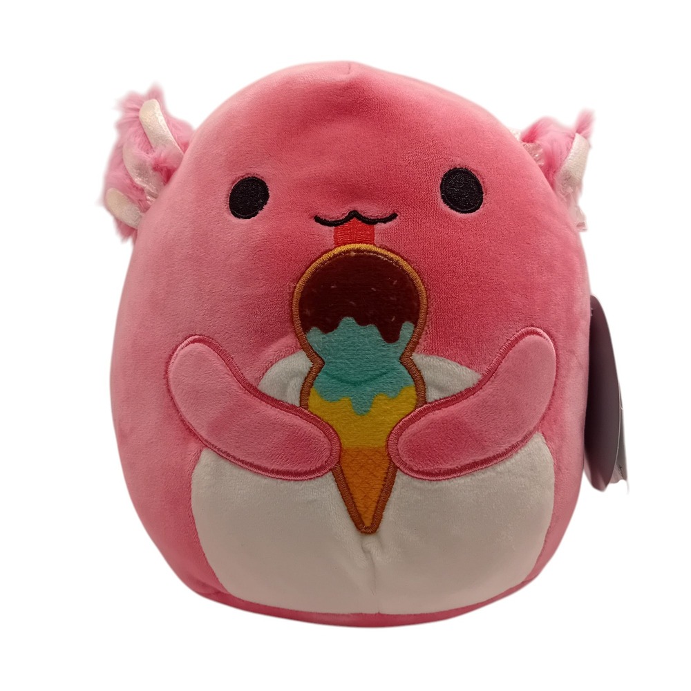NWT Squishmallow‎ Archie Axolotl Plush Ice Cream Plushie Stuffed Animal Toy 8"